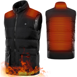 Gilet smart riscaldante USB modello 021 nero 4XL cod - ASUPERMALL precio