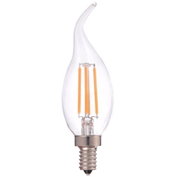 Lampadine LED E14 4W 4000K altissima qualità Candela Sfera Vento Vintage STI en oferta