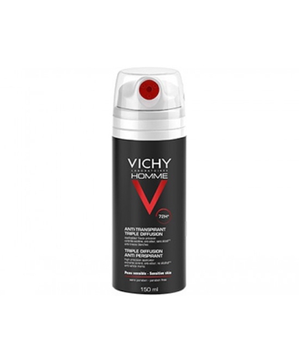 Vichy Homme Deodorante Anti-Traspirante Tripla Diffusione 72h 150ml