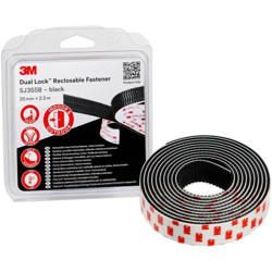 Dual Lock Nastro a strappo da incollare (L x L) 2.5 m x 25 mm Nero 1 pz. - 3M características