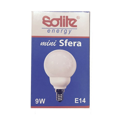 Bricozone - Lampada, lampadina Mini Sfera Fluorescente E14 9W SOLITE Energy precio