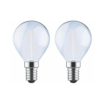 XXCELL Filamento LED Lampadina a LED Sfera smerigliata - E14 equivalente a 40W x2