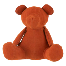 Jolipa - Orso Decorativo Opaco Velluto Arancione Small en oferta