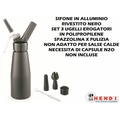 Bighouse It - SIFONE X PANNA KITCHEN LINE LT.0,5 NERO CM.8X26h