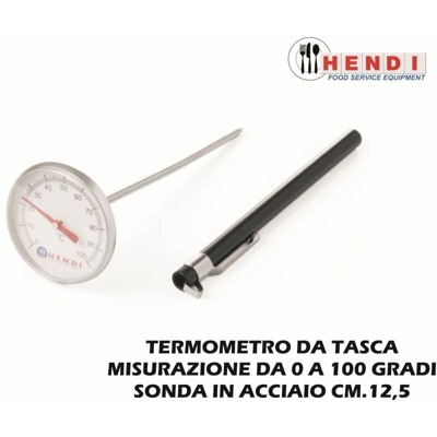 Bighouse It - TERMOMETRO DA TASCA CM.4,45X14h 0/100 GRADI MAX