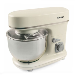 Robot Cucina Impastatrice Planetaria Professionale Multifunzione Avorio 5 Litri 1300W - KOOPER en oferta