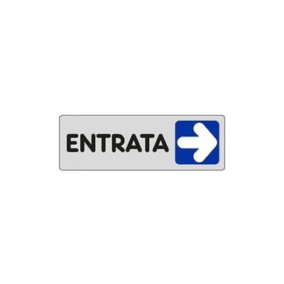 Etichetta Segnaletica Entrata A Destra - STAMPLAST