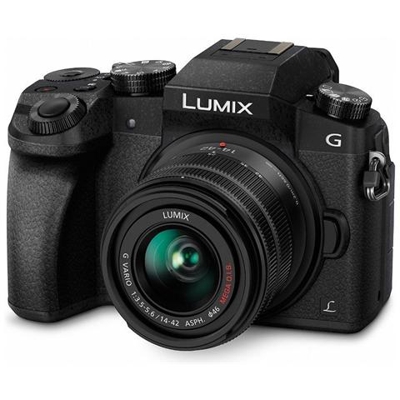 Lumix DMC-G7 Nero Kit 14-42mm f 3.5-5.6 Sensore Live MOS 16 Mpx Display 3'' Touch Filmati Ultra HD 4K PostFocus Wi-Fi