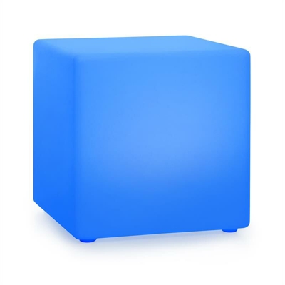 Shinecube XL Cubo Luminoso 40x40x40cm 16 LED a Colori 4 Modalità bianco - Blumfeldt