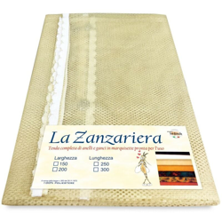 TENDA RETE ZANZARIERA DA ESTERNO GIARDINO BALCONE UNITO BEIGE Cm.150x300 - TEX FAMILY precio