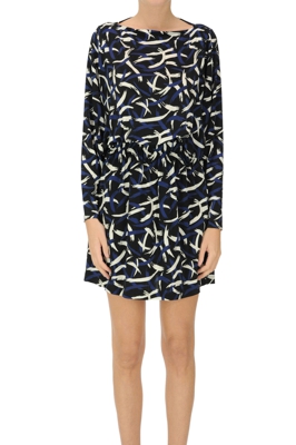 Printed viscose jersey dress