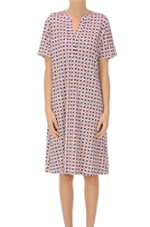 Optical print jersey dress en oferta