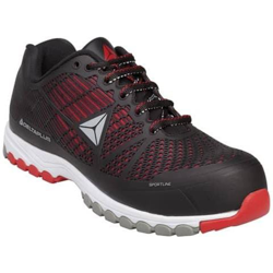 Scarpe Da Lavoro Basse Deltasport S1p - Pu Iniettato Mesh Nero-rosso - 45 - Dsporspnr45 en oferta