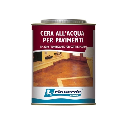 Renner rp 3060 750ml cera tonificante all'acqua per pavimenti in cotto e marmo - RIO VERDE