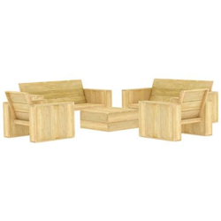 Set Divani Da Giardino 5 Pz In Legno Di Pino Impregnato precio