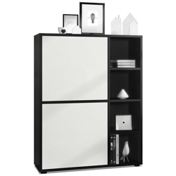 Credenza Genova In Nero Opaco E Bianco Opaco características