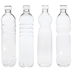 Set 4 Bottiglie In Vetro Borosilicato Si-Bottle Ø Cm. 8,5 H. 34 - Linea Estetico Quotidiano en oferta