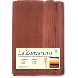 TENDA RETE Zanzariera MARQUISETTE DA ESTERNO Piombata IN 4 MISURE DIVERSE UNITO MARRONE Cm. 150 x 250 - TEX FAMILY en oferta