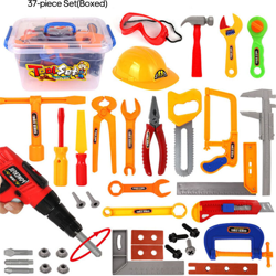 Kids Play Toddler Tool Set Gioco di ruolo Kit di strumenti Accessori Giocattoli educativi per bambini Regalo, 37 pezzi (in scatola) - ASUPERMALL en oferta