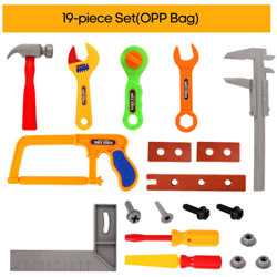 Kids Play Toddler Tool Set Gioco di ruolo Kit di strumenti Accessori Giocattoli educativi per bambini Regalo, 19 pezzi (sacchetto di opp) - ASUPERMALL precio