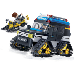 Automobile da neve della polizia BanBao Costruzioni combinabili con i mattoncini LEGO en oferta