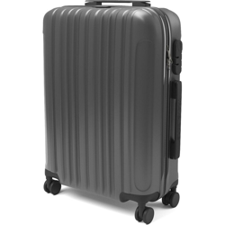 Bricozone - Sammy - Trolley rigido bagaglio a mano valigia voli 4 ruote 55 x 35 x 20 cm Grigio Cenere en oferta