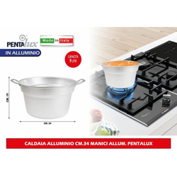 Bighouse It - CALDAIA ALLUMINIO CM.34 MANICI ALLUM. PENTALUX en oferta