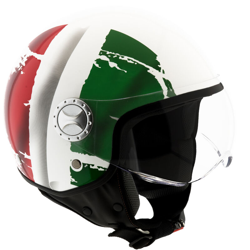 Casco Moto Custom Scooter Demi Jet Omologato EGLEMTEK HELMETS ITALIA [Taglia - XL] - BRICOZONE características