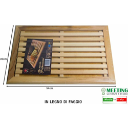 Tagliapane Da Banco Con Griglia Cm.54X35 Massello Di Faggio - BIGHOUSE IT en oferta