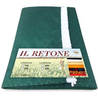 Tex Family - TENDA RETE ZANZARIERA DA ESTERNO GIARDINO BALCONE ROMBO UNITO VERDE CM.150X250 QUALITÀ EXTRA