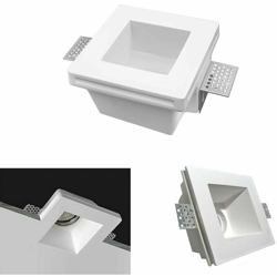 Univers - PORTAFARETTO INCASSO IN GESSO SUPPORTO QUADRATO PORTA FARETTO A SCOMPARSA GS-01 precio