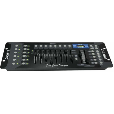 Each Italy - CENTRALINA CONTROLLO MIX LUCI DISCO EFFETTI DJ 192 CANALI DMX 512 PAR LED STROBO