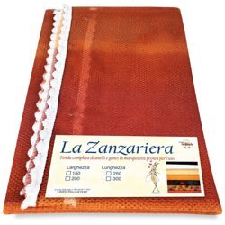 TENDA RETE ZANZARIERA DA ESTERNO GIARDINO BALCONE sfumato ARANCIO CM.150X250 - TEX FAMILY en oferta