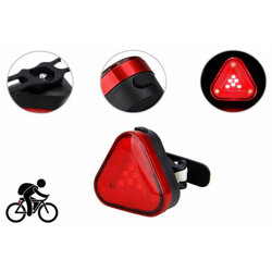 Luce posteriore per bici triangolo rosso fanale bicicletta impermeabile - BS en oferta