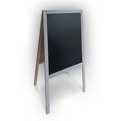 Lavagna Cavalletto Bifacciale Grigio 60x130 Cm Menu' Pub Ristorante Pizzeria - LGVSHOPPING precio