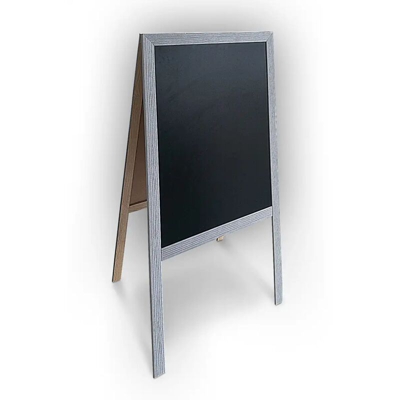 Lavagna Cavalletto Bifacciale Grigio 60x130 Cm Menu' Pub Ristorante Pizzeria - LGVSHOPPING