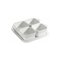 Staub - Set Aperitivo 19 x 19 cm Bianco Set di 5 in Ceramica en oferta