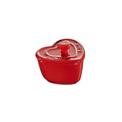 Staub - Mini Cocotte Cuore 8 cm Rossa Set di 2 in Ceramica