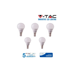 5 LAMPADINE LED V-Tac Bulbo MINIBULBO E14 da 7W Lampade Luce Calda Naturale Fredda-caldo - S-DSHOP características