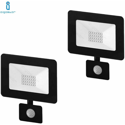 S-dshop - Faro Led 20W Con sensore Di Movimento Esterno Da Crepuscolare Luce Proiettore N 2 FARI