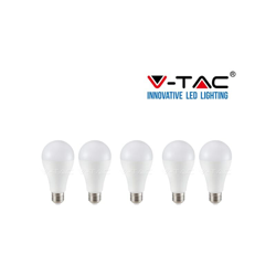 S-dshop - 5 LAMPADINE LED E27 17W V-TAC VT-2017 LAMPADINA LAMPADA CALDA NATURALE FREDDA-naturale precio