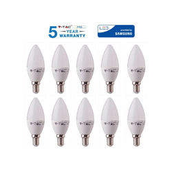 V-TAC LAMPADINA LED E14 CANDELA 7W 45W V-TAC VT-268 BULB LAMPADA OLIVA-naturale - S-DSHOP en oferta