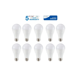 10 LAMPADINE LED E27 17W V-TAC VT-2017 LAMPADINA LAMPADA CALDA NATURALE FREDDA-caldo - S-DSHOP características