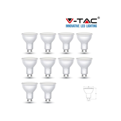 10 PEZZI LAMPADA LED FARETTO INCASSO V-TAC DRIWEI GU10 DA 7W SMD SPOTLIGHT-freddo - S-DSHOP precio