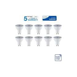 10 PEZZI LAMPADA LED FARETTO INCASSO V-TAC DRIWEI GU10 DA 8W SMD SPOTLIGHT SAMSUNG-caldo - S-DSHOP precio