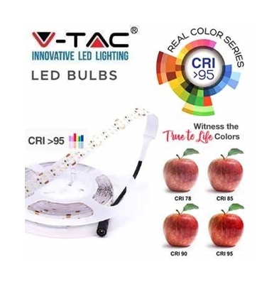 V-TAC VT-2216 STRISCIA LED SMD2216 24V 5M CRI >95 BIANCO FERDDO CALDO NATURALE 4000K IP20-caldo - S-DSHOP