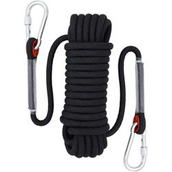 Corda per arrampicata, diametro 12 mm, accessori per escursionismo, corda di sicurezza ad alta resistenza (30 m nera) - Langray en oferta