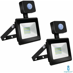 S-dshop - FARO LED FARETTO CON SENSORE DI MOVIMENTO FREDDO ESTERNO 10W 2 PEZZI en oferta