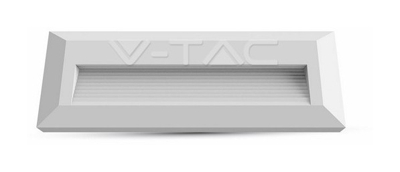 V-TAC VT-1162 FARETTO SEGNAPASSO LED RETTANGOLARE 3W IP65 ESTERNO GRIGIO BIANCO NER-naturale-BIANCO - S-DSHOP