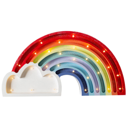 Selsey LULUMI - Lampada Bambini a Forma di Arcobaleno / Luci LED / Lampada Notturna per Bambini / Luci Notturne per Cameretta Bambini (Broccato) en oferta